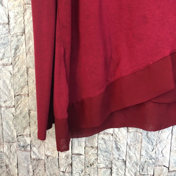 Anthropologie Bordeaux Burgundy Top - Picture 4 of 4
